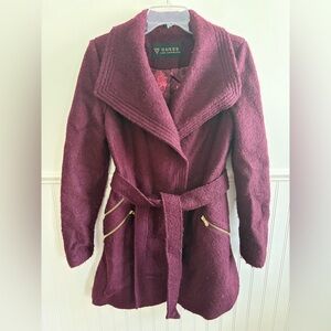 GUESS Women's Deep Burgundy Coat